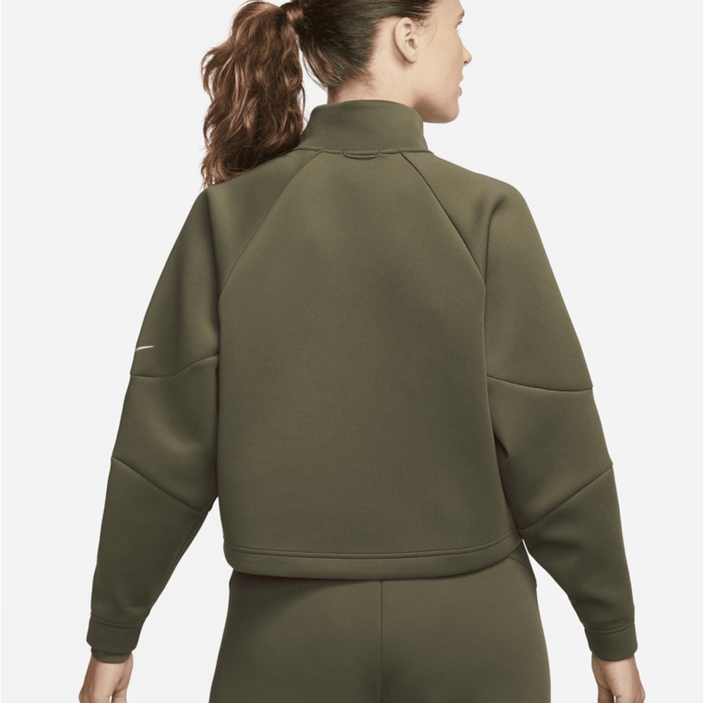 Forest Green Quarter-Zip Pullover Sweatshirt - image 2